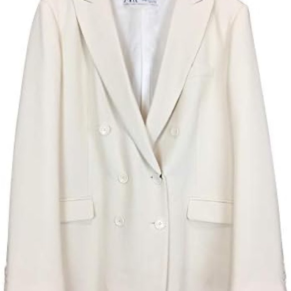 NWT Zara Straight Cut Double Breasted Blazer 🎉free shipping! - Picture 6 of 10